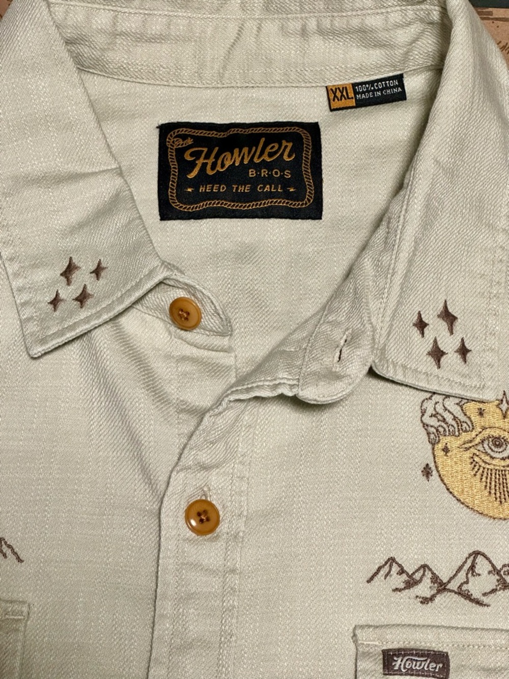 Men’s XXL Howler Brothers River Wizard Novato Shirt - Limited Edition - Like New - Picture 7 of 8